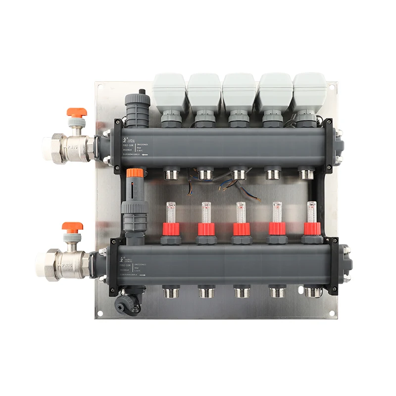 High Quality Hydraulic Plastic Manifolds for Water Circulation Heating Equipment Preferred Manufacturers Floor Heating Systems
