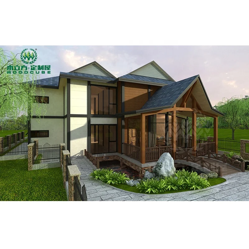 prefab houses estate 4 bedroom 2 bathroom two story house for sale