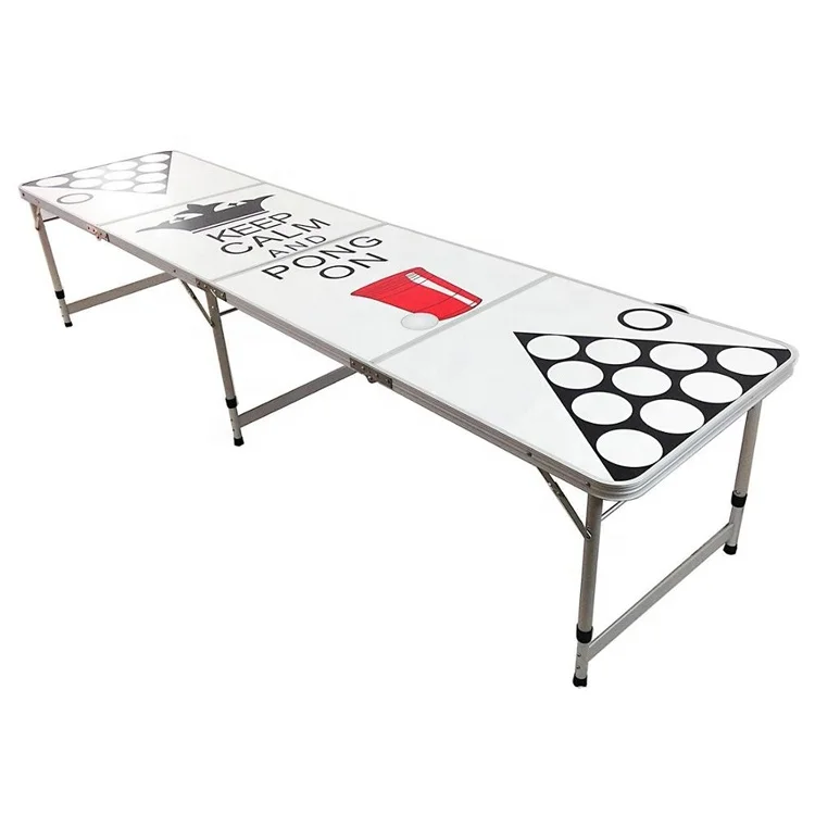 Konford OEM  custom made beer pong table glow in the dark beer pong set led light die beer pong electronic beerpong led covering