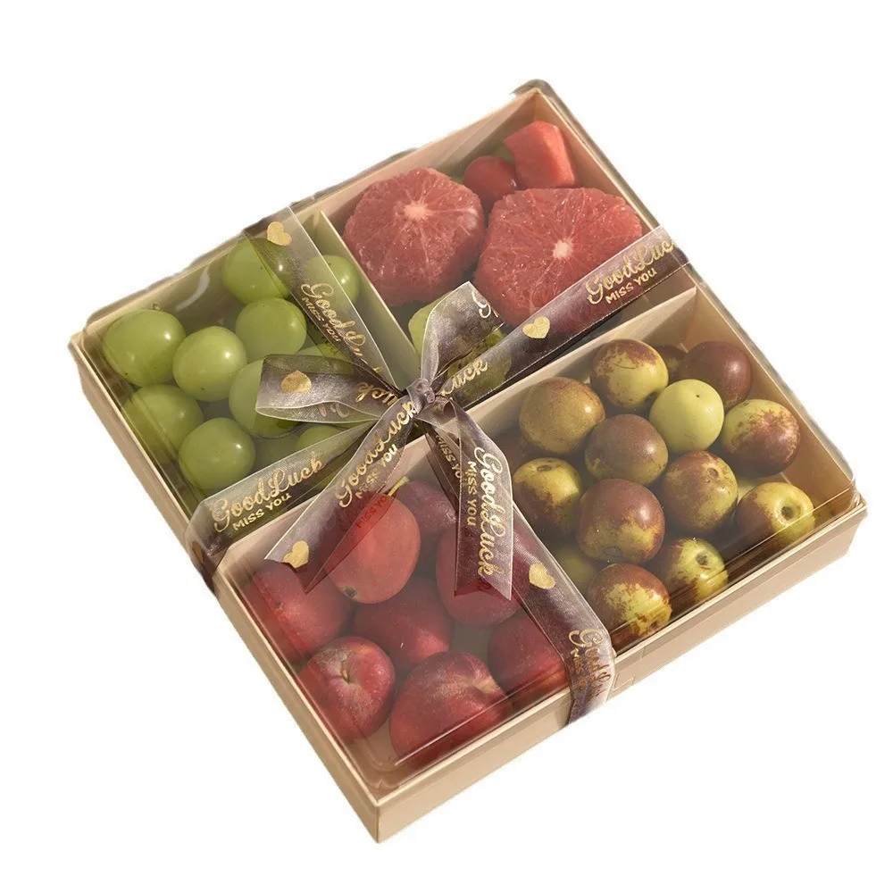 IMEE Wholesale Disposable Wood Folding Paper Meal Packaging Boxes Personalized Nuts Dried Wooden Fruit Food Box