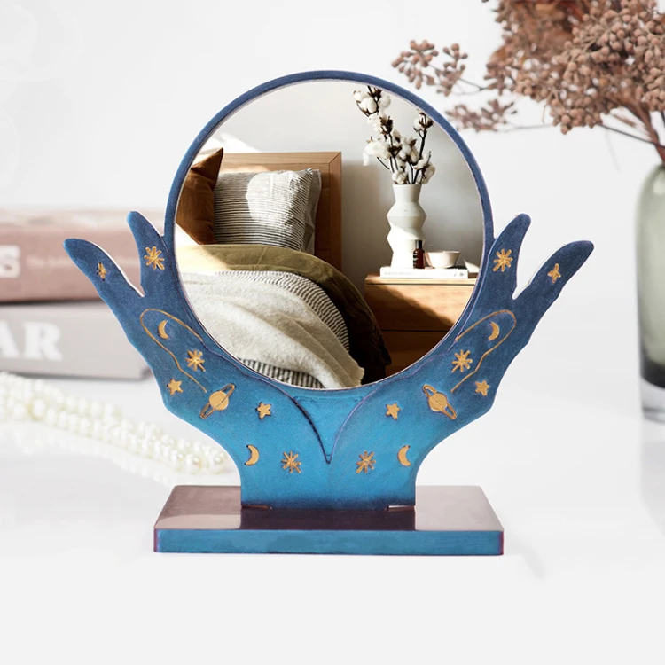 A463 Desktop mirror silicone mold DIY resin mirror mold silicone manufacturer