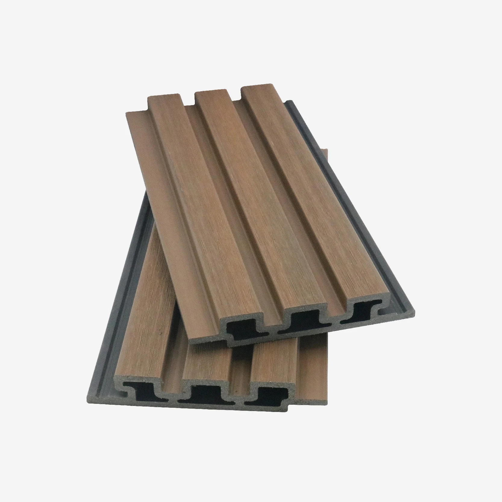 Top trend fluted coextrusion wood plastic composites siding capped wpc exterior wall cladding wpc ceiling panel