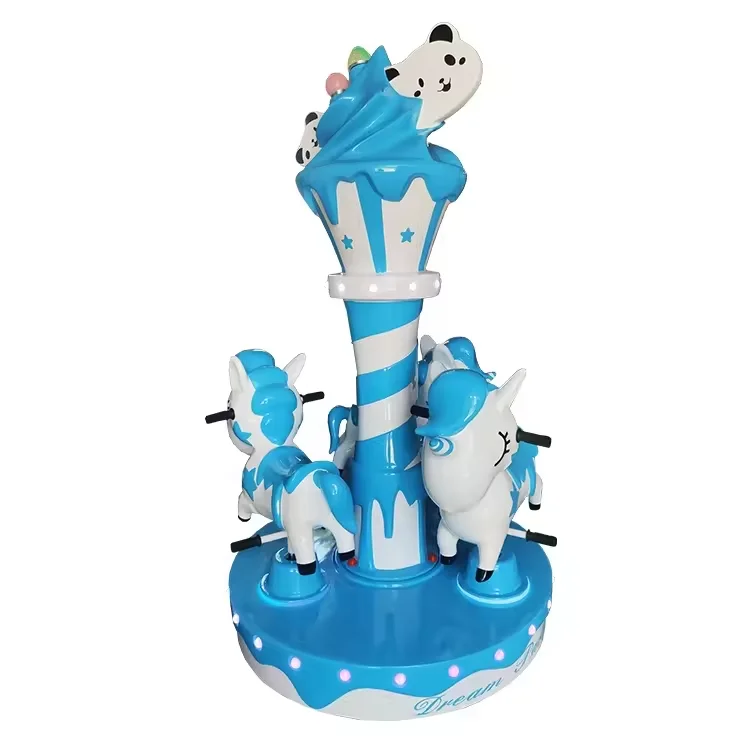 Amusement Games Merry Go Round Shopping Mall Commercial 3 Seaters Carousel Cion Games Carousel Ride For Kids
