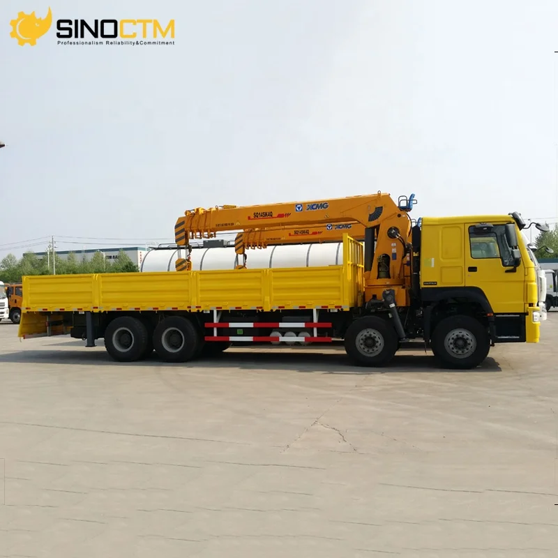 Sinotruk Howo 8x4 12-Wheel 31 Ton Cargo Truck with 16 Ton Hydraulic Telescopic Boom Crane