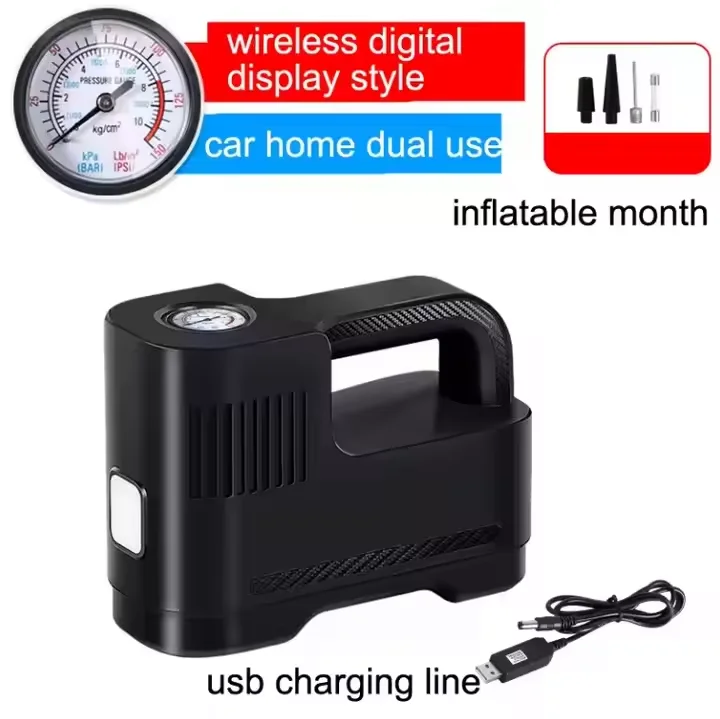 Wholesale Car Auto Vehicle Parts & Accessories Pump Tire Inflator Chargeur Sans Fil electric inflatable air pump