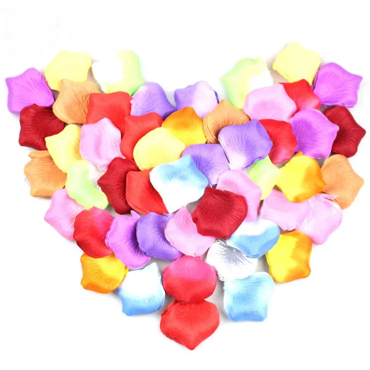 Artificial Rose Petals Silk Nonwovens Wedding Party Decorations