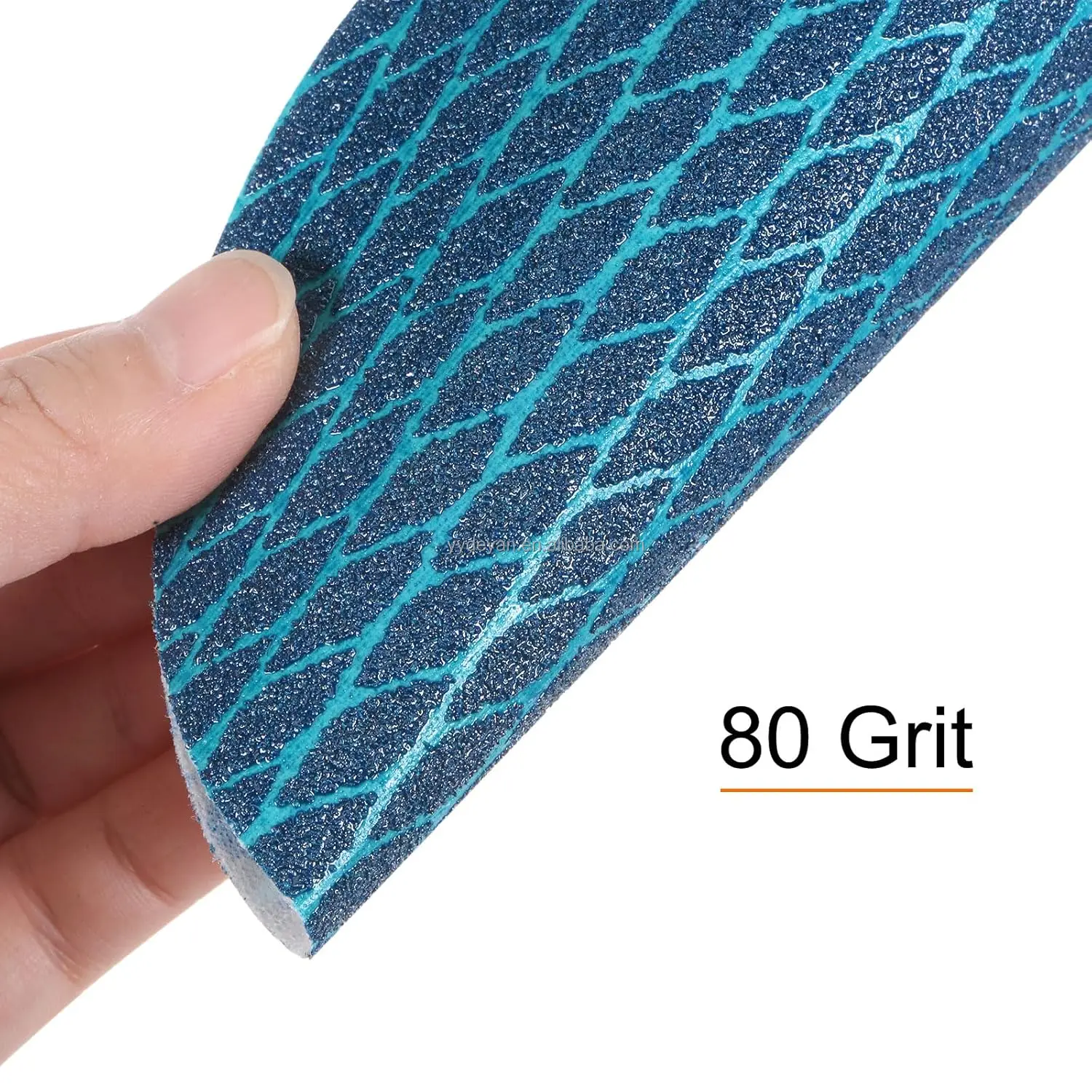 5 Inch Aluminum Oxide Fiber Loop Flocking Orbital Sandpaper Disc Sanding Disc Diamond Shaped Sandpaper for Random Orbital Sander