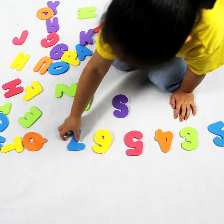 wholesale Kids Foam Toys Letter and Number EVA Foam Shapes for Bath Toy