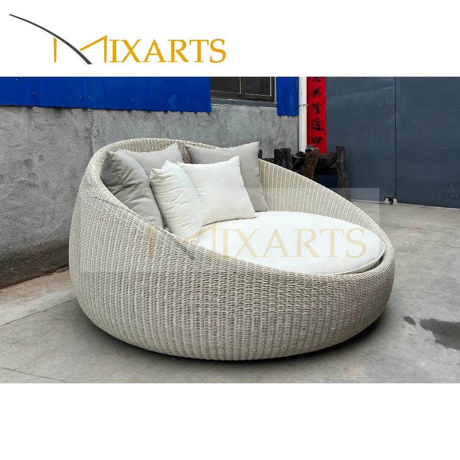 
Mixarts outdoor waterpoof wicker round daybed 