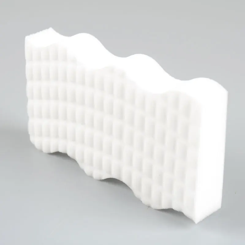 Household cleaning magic sponge just use water remove stains wave-shape customized support size color and density