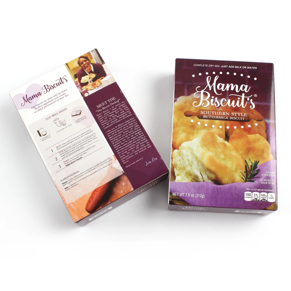 Customized Printing Tuck End Box Paper Cardboard Granola mini Cereal Packaging Box