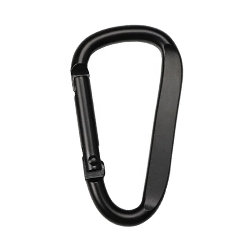 Wholesale Hiking Fishing Camping D Ring Carabiner Clasp Hanging Aluminum Alloy Custom Molle Carabiner Clip Hook Climbing Buckle