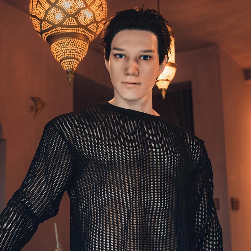 180cm Real Male Sex Doll Love Dolls Meal Skeleton Implanted Hair Male Sex Toys Masturbation Handsome Boyfriend