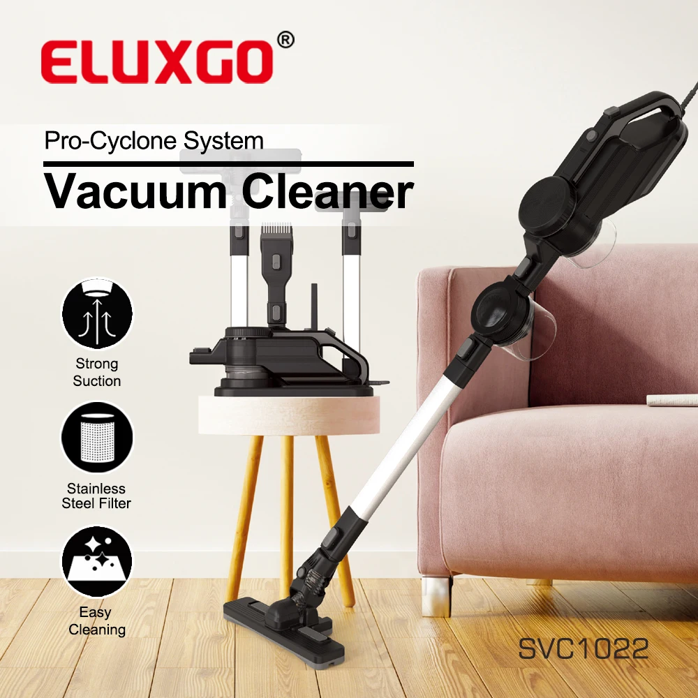 ELUXGO Low noise multifunction handheld cyclone vacuum cleaner 4 in 1with SVC1022