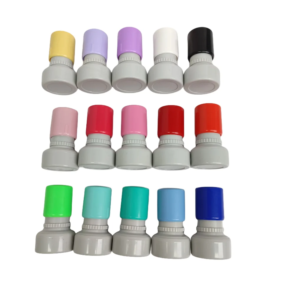 Custom OEM Stationery Office Stamper HA Stamp Round Self Inking Rubber Teacher Stamp Customized Logo
