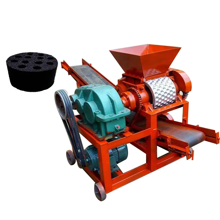Industry Bbq Coal Powder Ball Press Machine Charcoal Briquette Making Machine