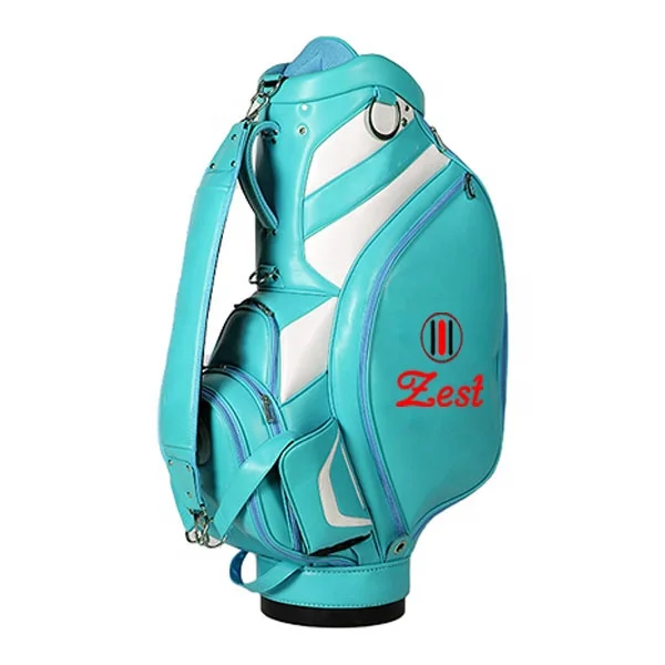 wholesale customer leather golf bag hot sale golf club Waterproof Leather Staff Bag Tour Golf bag With logo for Tournament