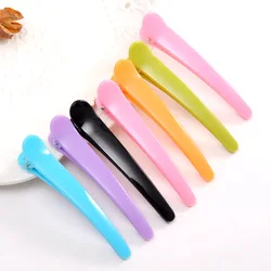 Factory Price Wholesale 8cm Large Size Professional Hair Styling Fix Color Plastic Duck Bill Hair Clip