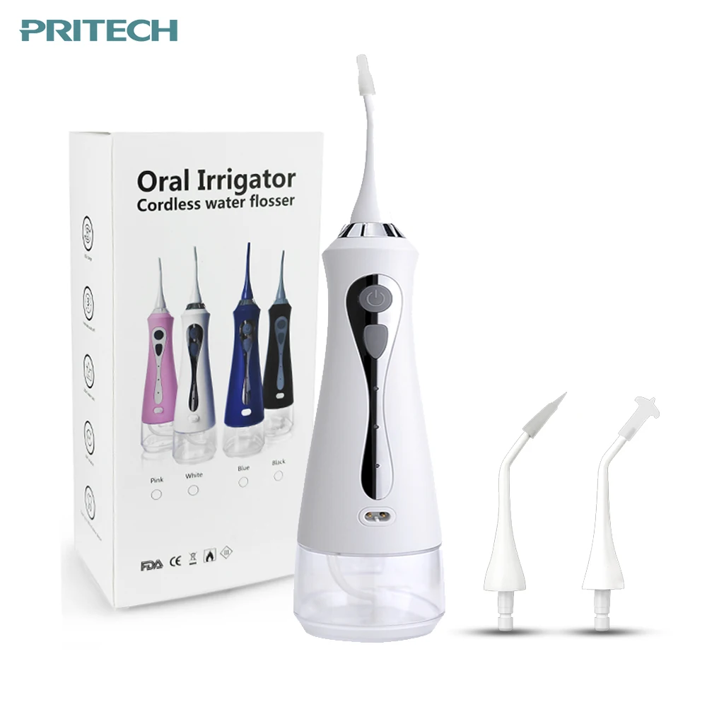 PRITECH IPX7 USB перезаряжаемые портативный Waterflosser аккумуляторная электрическая Высокое качество Стоматологическая зубная нить ирригатор для полости