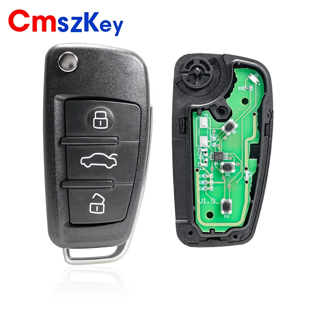 For 2008-2013 Audi A3 TT 3 Button Remote Key 315 434Mhz ID48 8P0837220D 8P0837220E 8P0837220G