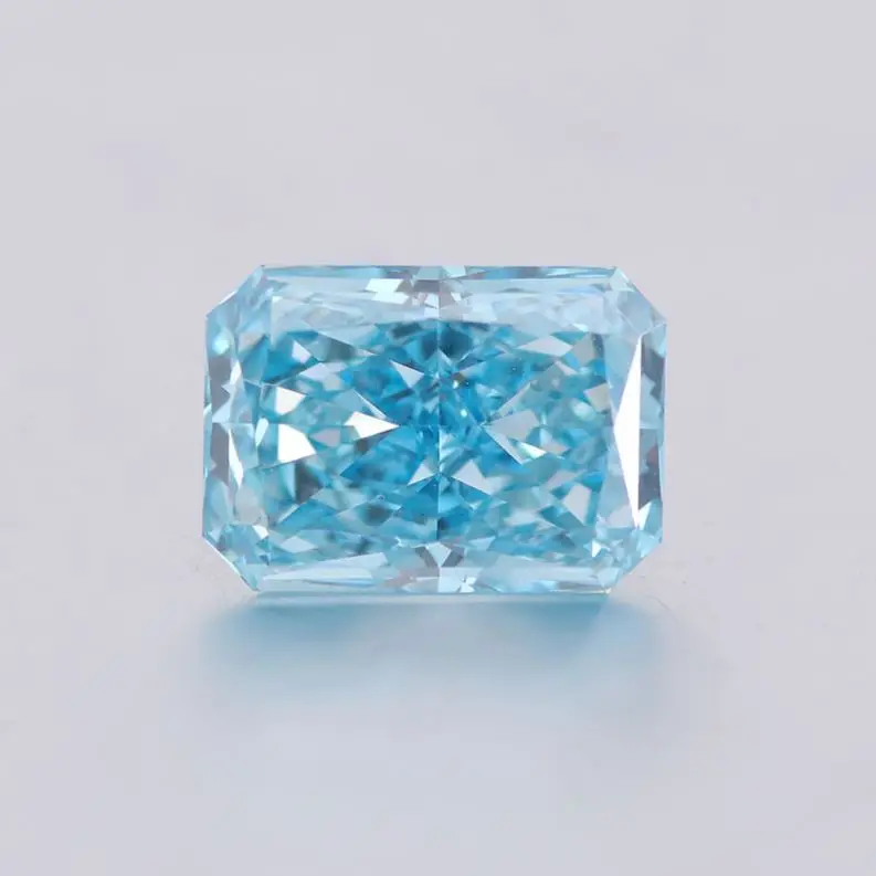 fine gold jewelry 1.2ct fancy intense pear brilliant cut blue color CVD color lab grown loose diamond for rings women