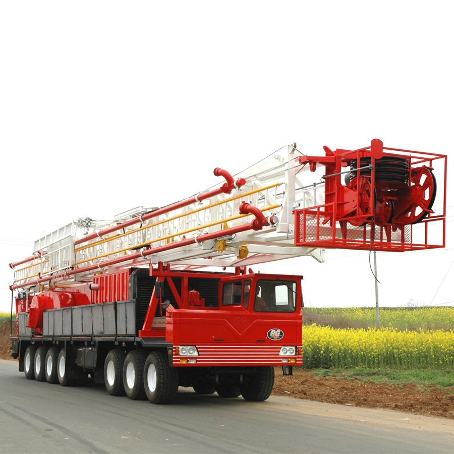 RG Petro Intelligentized automation smart  truck-mounted drilling rig and  Workover Rig XJ150