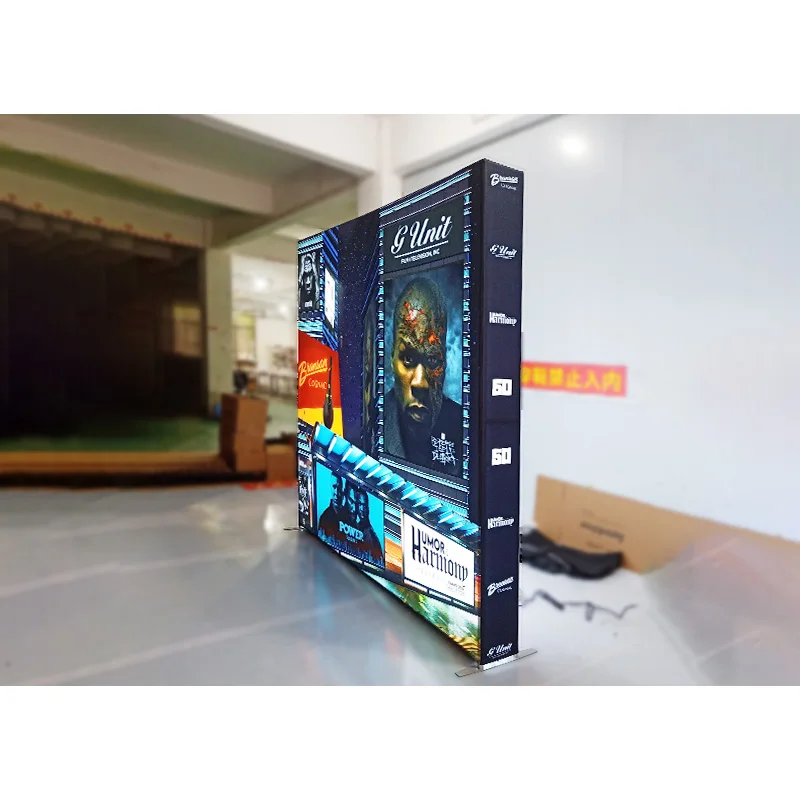 20ft Custom Printing Portable Light Box Fabric Aluminum LED Backdrop Display Trade Show Exhibition Backlit Backwall