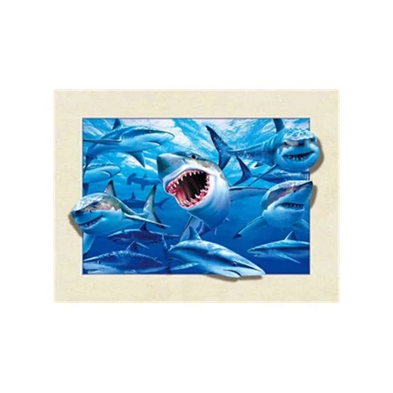 Cute animals lenticular picture 5D lenticular poster printing of boat for wholesale