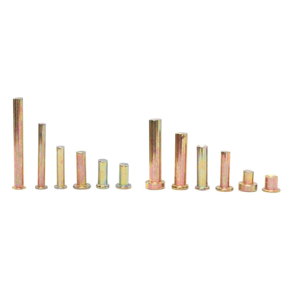 Flat head steel rivet