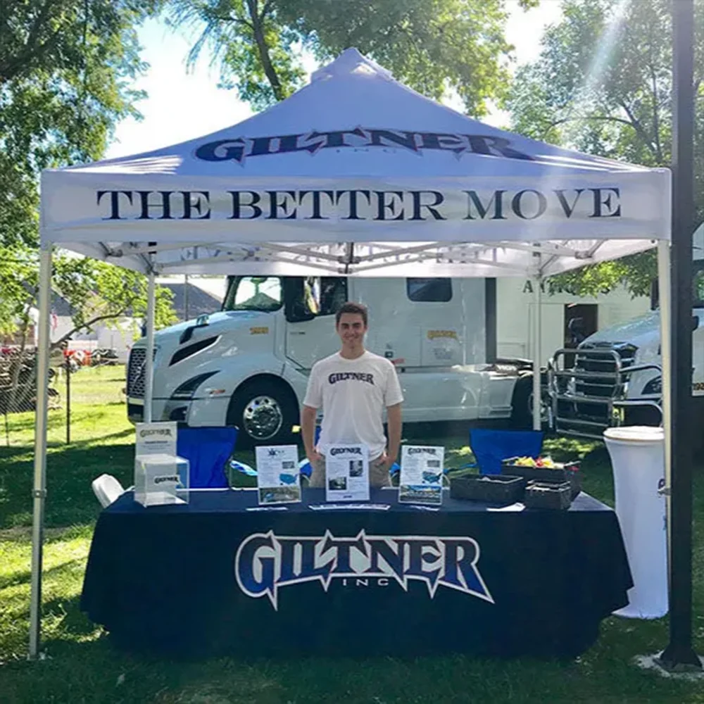 Custom Logo Sublimation Awning Tent Outdoor Large Glamping Strong Branded Marquee Tent for Party