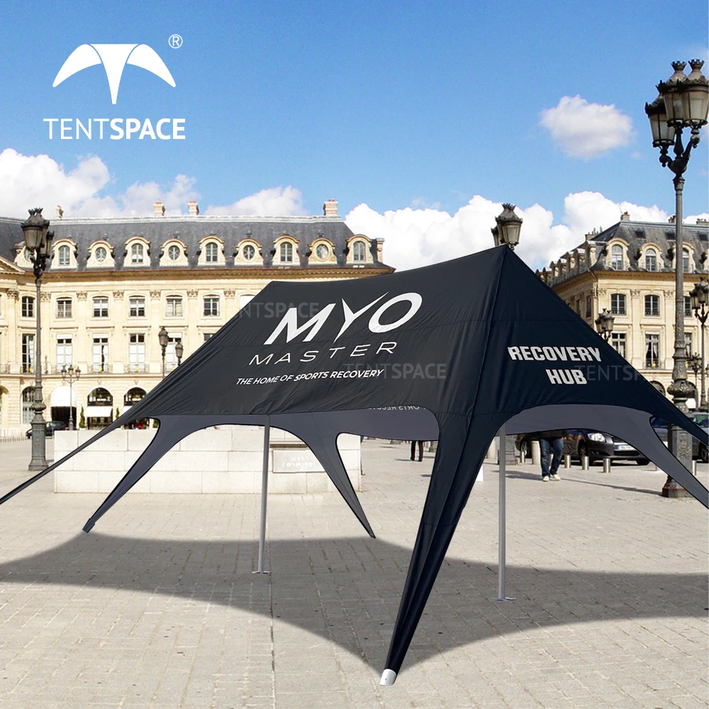 factory Custom Big double star tent star shade marquee event promotion spider canopy tent Other Tent field events