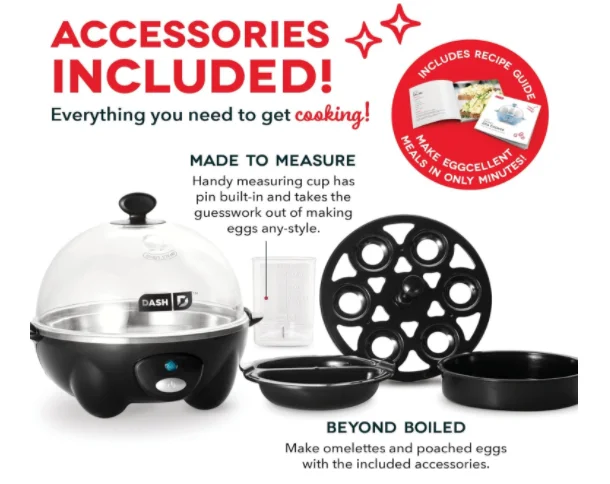 6 egg capacity electric egg pan for boiled poached scrambled or omelette with automatic closing function