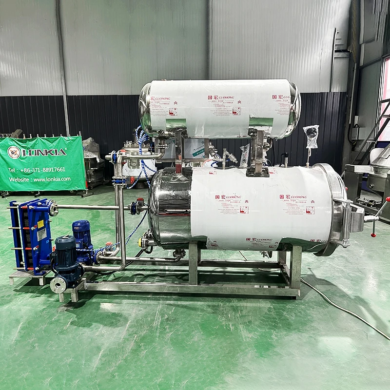 Horizontal Food Sterilizer Commercial Cans Food Industry Autoclave retort machine Autoclave Food Industrial Retort Machine