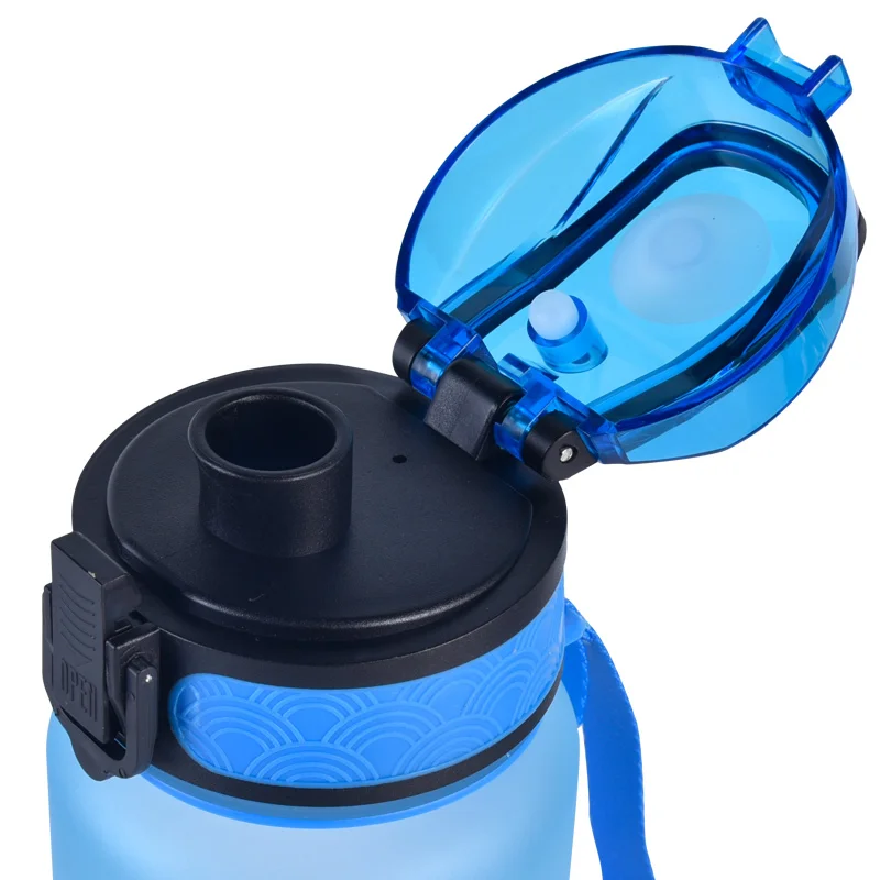 1 Liter Plastic Carton Tritan  Gradient Color Motivational Plastic Water Bottle With Fruit Infuser