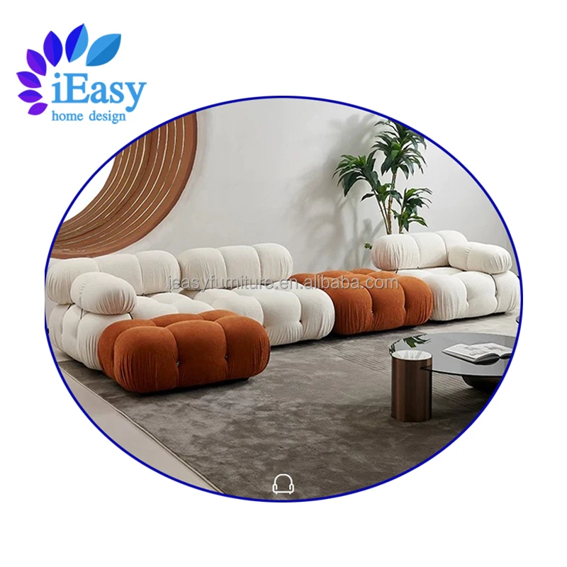Сжатый бархатный секционный диван iEasy, современный диван в нордическом стиле, большой модульный диван, угловой диван, модульный секционный диван