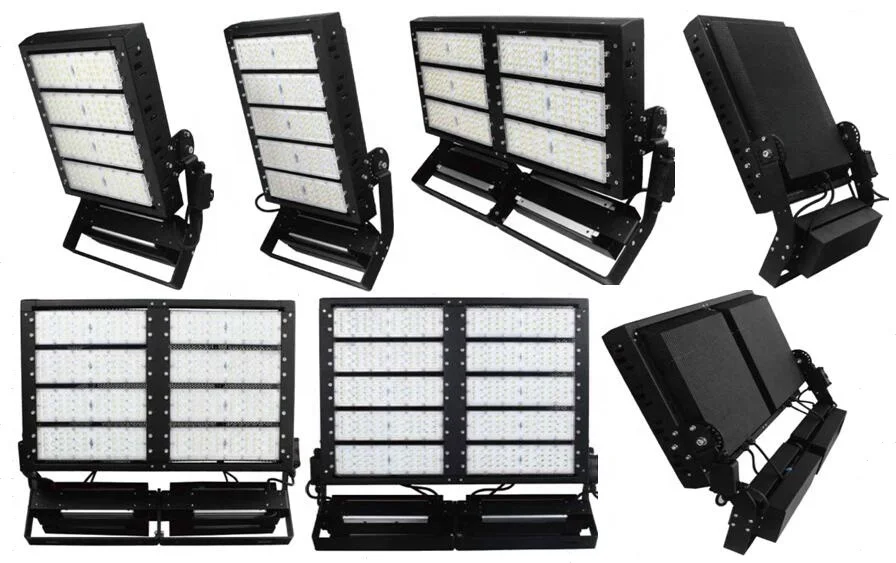 150lm/w Output High Power 400w/500w/600w/800w/1000w Industrial Round Led Flood Light for Football Stadium