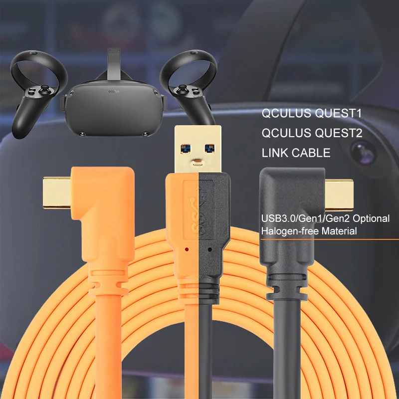 16FT USB to Type C VR Link Cable PD power supply data CABLE for oculus request 2