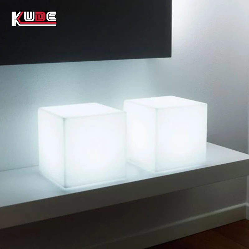 Магический 3D 16 цветов RGB светодиодный барный кубический стул для
