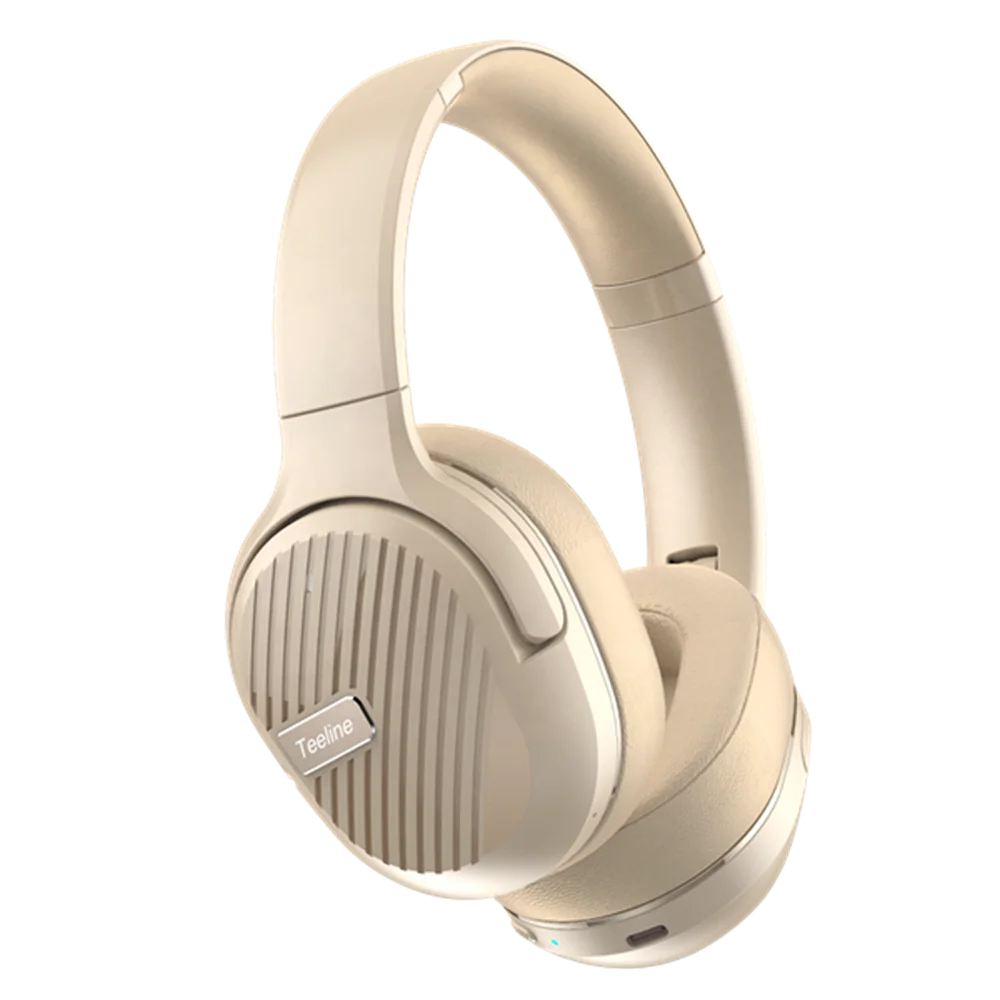 Wireless headphones Over the ear headsets  Hybrid Active Noise Cancelling headphones QCC3034 Chipset  50Hs playback