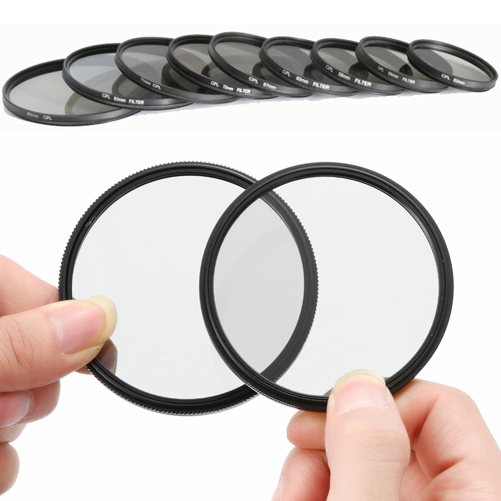 CPL Filter 37 43 46 40.5 49 52 55 58 62mm 67mm 72mm 77mm 82 Circular Polarizer Polarizing Filter for Canon Nikon Sony Fujifilm