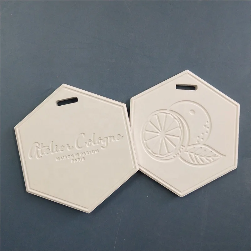 Hot Sale Car hanging Scent Aroma clay diffuser scented stone flower size logo customized