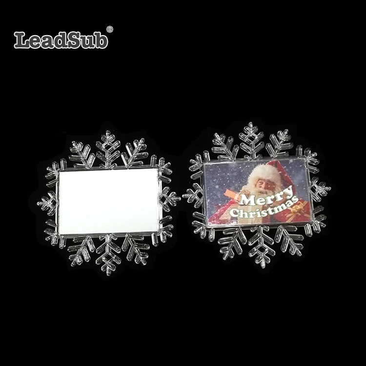 2019 Christmas Make Your Own Design Photo Printing Sublimation Christmas Ornaments Clear Plastic Balls Tree Hanging Ball