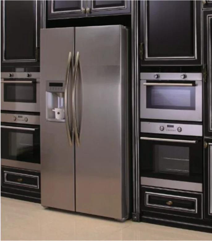 Side by Side Refrigerator with Super Freeze and Auto Ice Maker Features