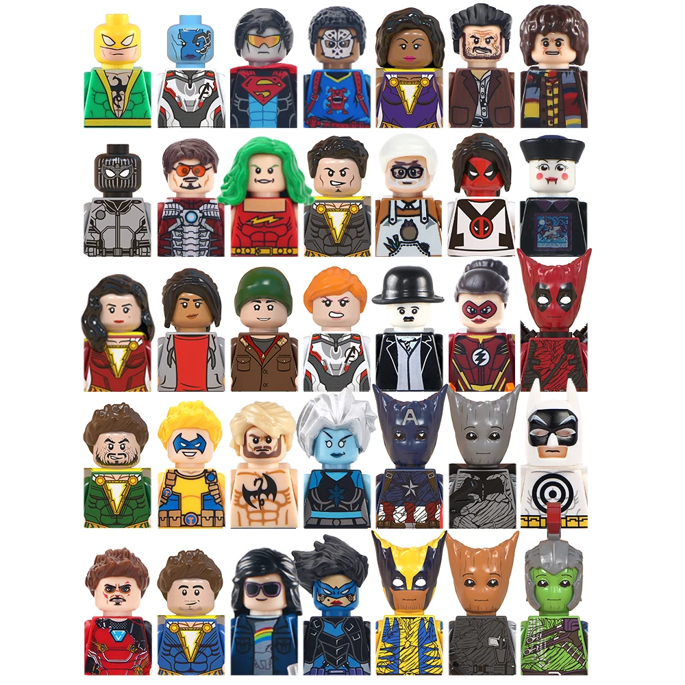 Movies TV Animation Cartoon  Figures Boys Gifts Puzzle Building Block Sets Figurine Children Educational Anime Kids Toys
