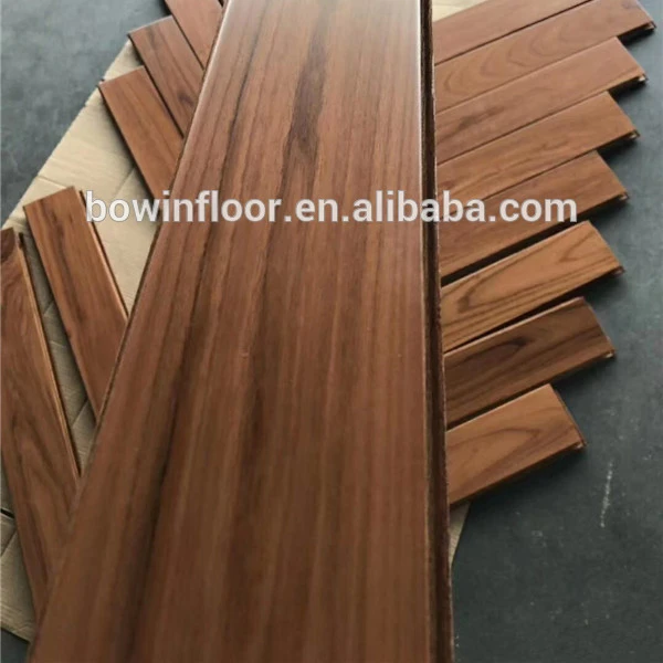 T&G herringbone parquet teak solid wood floor