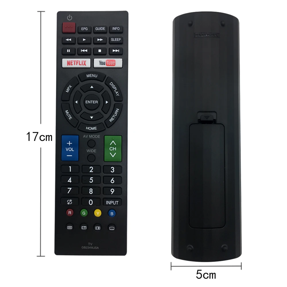 RM-L1346 replacement universal tv remote control for Sharp LCD LED smart  tv  GB234WJSA With YouTube/NETFLIXE buttons