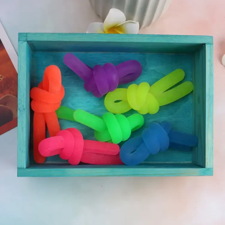 Silicone fidget Noodles TPR noodles Toys Big Stretch Fidget Sensory Toy