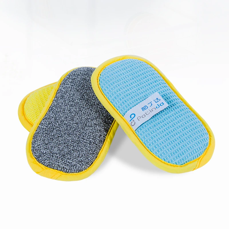 Multi-Purpose Kitchen Double-side Dish Cleaning Washing Sponge Microfiber Kitchen Dishcloth Sponges for Dishes Cleaning