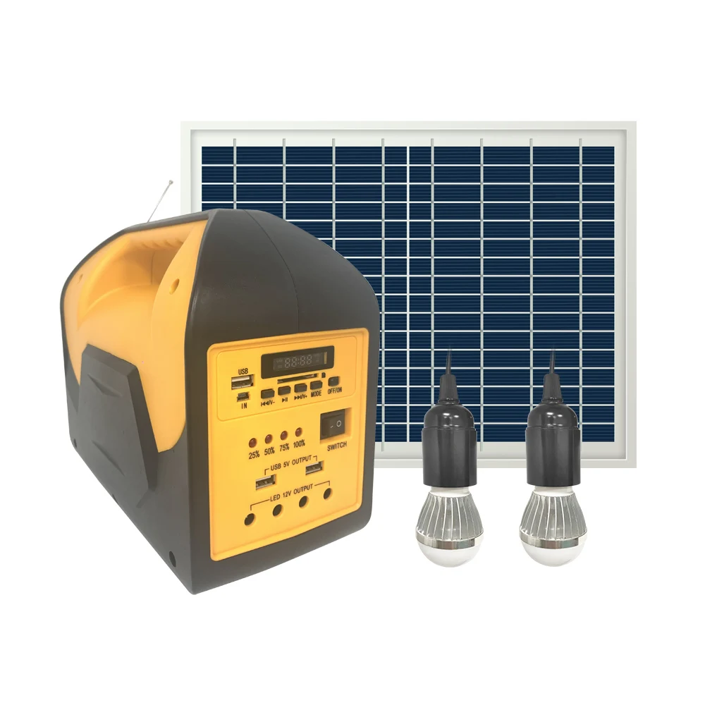 Indonesia hot sale new products 12v home solar system small house indoor solar energy system solar home system solar camping kit