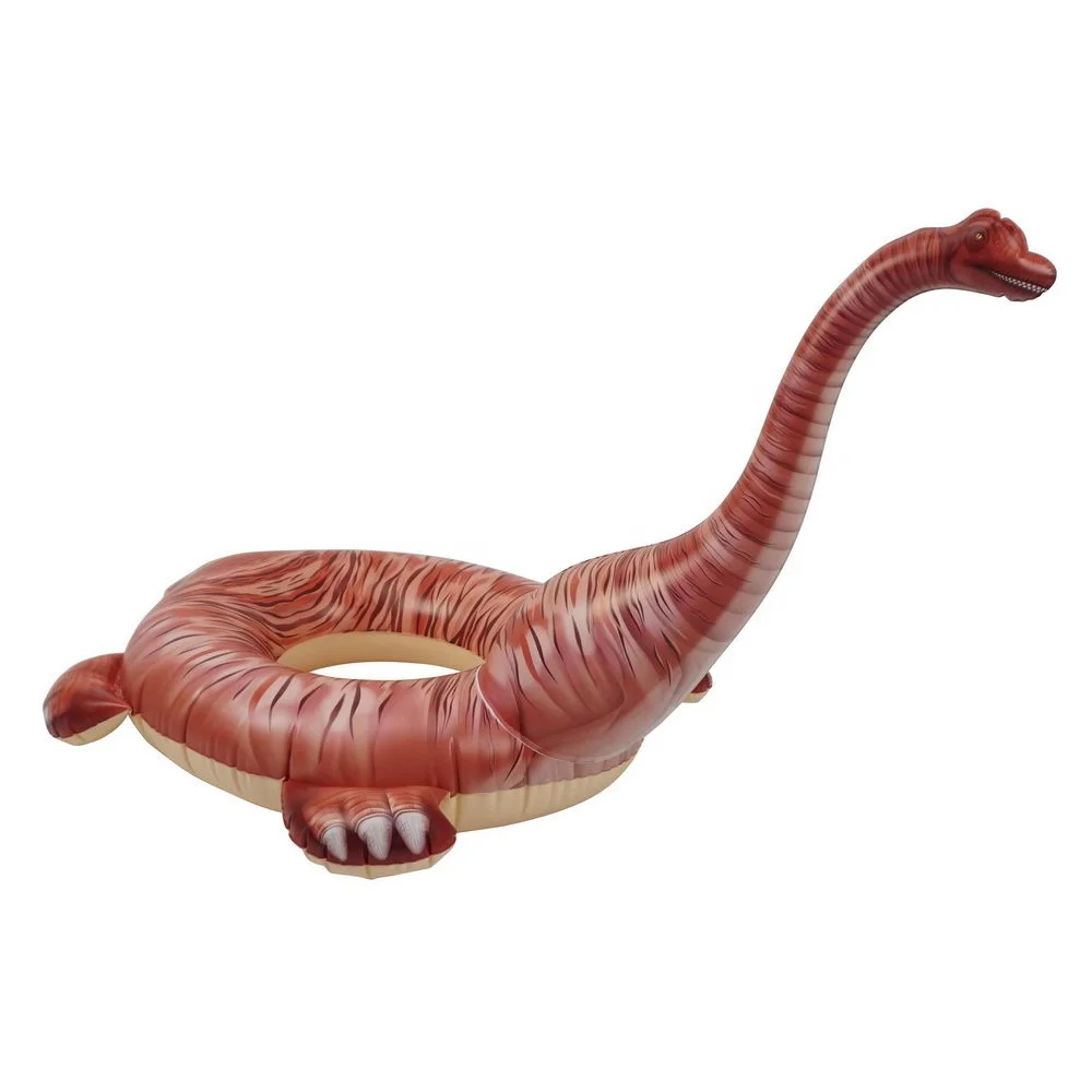 Round Shape JETSONIC Dinosaur Pool Float Water Toys Swimming Rings for Kids Custom Logo Accepted Inflatable Buoy Child Armrests